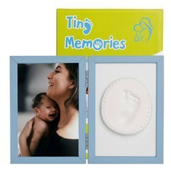 Tiny Memories Podwójna ramka z glinką niebeiska