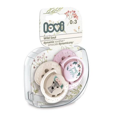 Lovi Smoczek uspokajający dynamiczny 0-3m Wild Soul 2 szt.