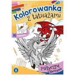 Wydawnictwo Skrzat Kolorowanka z tatuażami mityczne stworzenia
