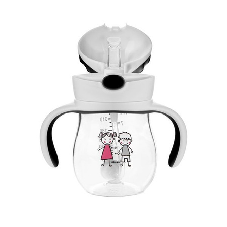 Akuku Bidon z obciążoną słomką 250 ml