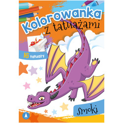 Wydawnictwo Skrzat Kolorowanka z tatuażami smoki
