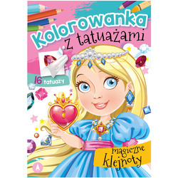 Wydawnictwo Skrzat Kolorowanka z tatuażami klejnoty