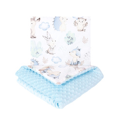 123Baby Pościel minky 2-elementowa kocyk i poduszka 75x55/35x30 cm