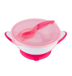 Babyono Miseczka dla dzieci i niemowląt z przyssawką i łyżeczką