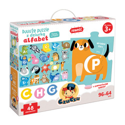 CzuCzu Duuuże puzzle z dziurką Alfabet 3+