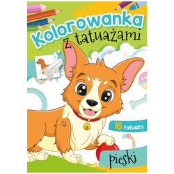 Wydawnictwo Skrzat Kolorowanka z tatuażami pieski