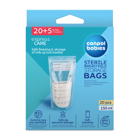 Canpol Torebki na pokarm 150 ml 25 szt.