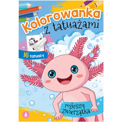 Wydawnictwo Skrzat Kolorowanka z tatuażami rozkoszne zwierzątka