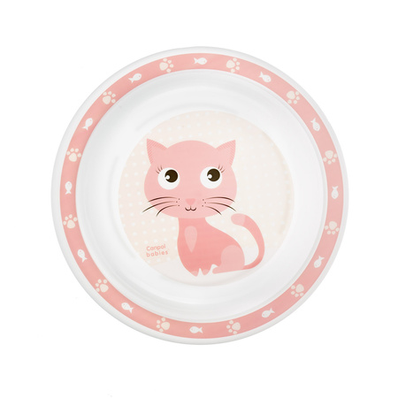 Canpol Talerz plastikowy CUTE ANIMALS kot