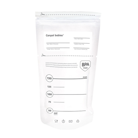 Canpol Torebki na pokarm 150 ml 25 szt.