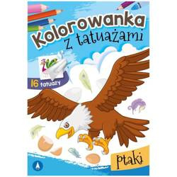 Wydawnictwo Skrzat Kolorowanka z tatuażami ptaki