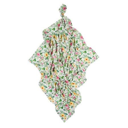 BOCIOLAND Pieluszka bambusowa 30x30 cm kwiaty