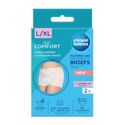 Canpol Siateczkowe majtki poporodowe wielorazowe 2 szt. L/XL