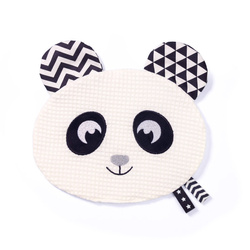 Babyono Przytulanka szeleścik HAPPY PANDA BLINK & SMILE