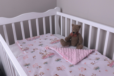 123Baby Pościel minky 2-elementowa kołderka i poduszka 100x75/35x30 cm