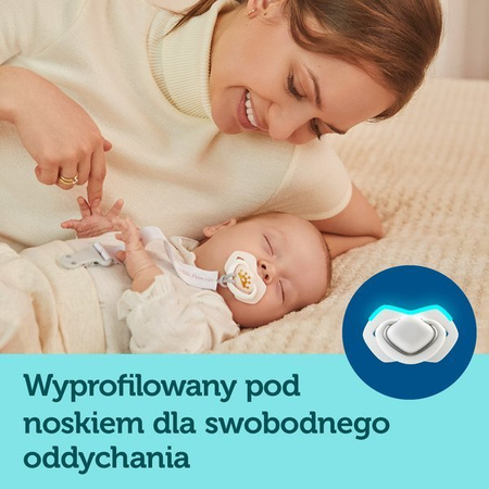 Canpol Smoczek uspokajający silikonowy symetryczny 6-18m Royal Baby