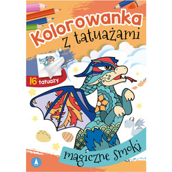 Wydawnictwo Skrzat Kolorowanka z tatuażami magiczne smoki