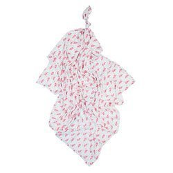 BOCIOLAND Pieluszka bambusowa 75x75 cm flamingi