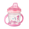 Canpol Kubek niekapek ustnik silikonowy 180ml LOVE&SEA różowy