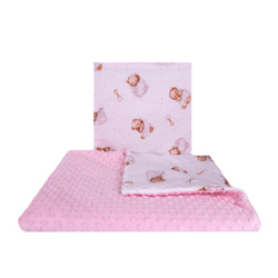 123Baby Pościel minky 2-elementowa kołderka i poduszka 100x75/35x30 cm