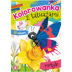Wydawnictwo Skrzat Kolorowanka z tatuażami motyle