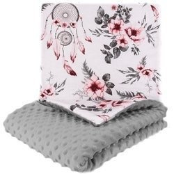 123Baby Pościel minky 2-elementowa kocyk i poduszka 75x55/35x30 cm