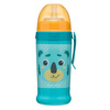 Canpol babies bidon niekapek z rurką silikonową 350ml HELLO LITTLE turkusowy