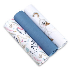 123Baby Pieluszki muślinowe 60x75 cm 3 szt.