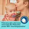 Canpol Smoczek uspokajający silikonowy symetryczny 18m+ Neon Love