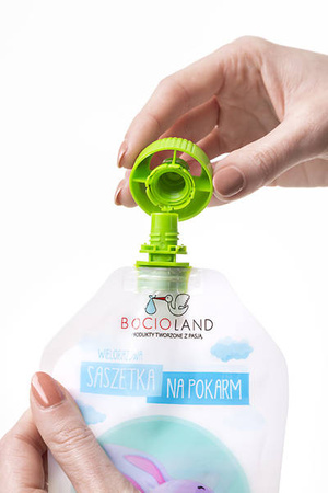 Bocioland Wielorazowe saszetki na pokarm 12 szt. 