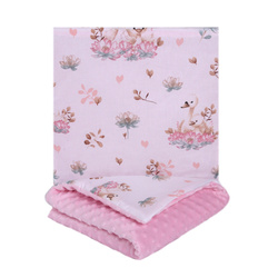 123Baby Pościel minky 2-elementowa kocyk i poduszka 75x55/35x30 cm