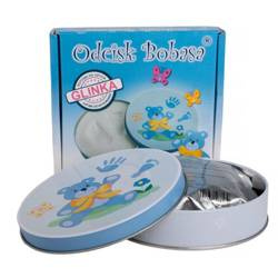 Odcisk Bobasa Pudełko na odcisk rączki lub stopy niebieski