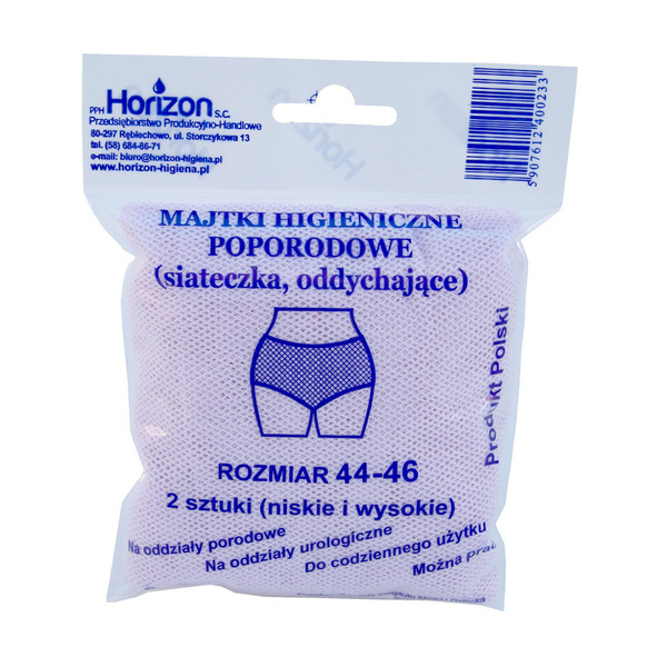 Horizon Majtki poporodowe wielorazowe siateczkowe 44-46 44
