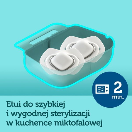 Canpol Smoczek uspokajający silikonowy symetryczny 6-18m Bonjour Paris