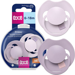Smoczek silikonowy dynamiczny LOVI Prime 6-18m 2 szt.