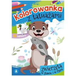 Wydawnictwo Skrzat Kolorowanka z tatuażami zwierzęta w stawie i w rzece