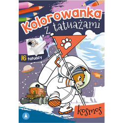 Wydawnictwo Skrzat Kolorowanka z tatuażami kosmos