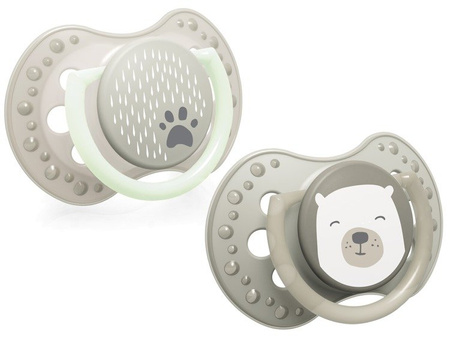 Lovi Smoczek uspokajający dynamiczny 0-3m Buddy Bear 2 szt.