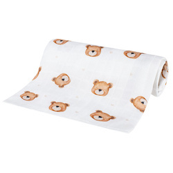 BOCIOLAND Pieluszka bambusowa 40x40 cm Teddy Bear