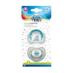 Canpol Smoczki uspokajające silikonowe symetryczne 0-6m Wild Nature + Cupcake 