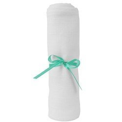 123Baby Pielucha tetrowa biała 80x80