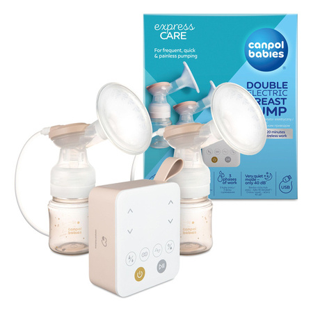 Canpol Podwójny laktator elektryczny ExpressCare z aspiratorem do nosa