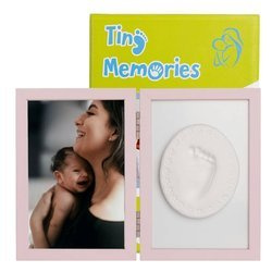 Tiny Memories Podwójna ramka z glinką różowa
