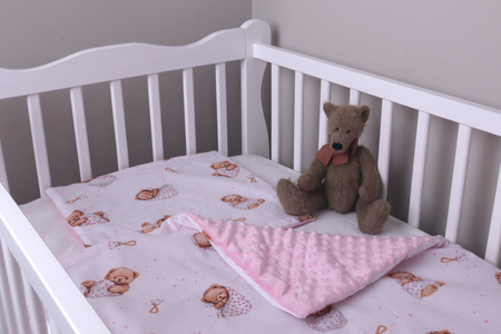 123Baby Pościel minky 2-elementowa kołderka i poduszka 100x75/35x30 cm
