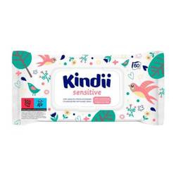 Cleanic Kindii Sensitive nawilżane chusteczki dla dzieci i niemowląt 60 szt.
