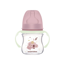  Canpol Butelka szeroka antykolkowa ze świecącymi uchwytami 120 ml Sleepy Koala 