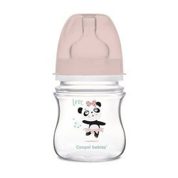 Canpol Butelka szeroka antykolkowa 120 ml PP EasyStart EXOTIC ANIMALS panda