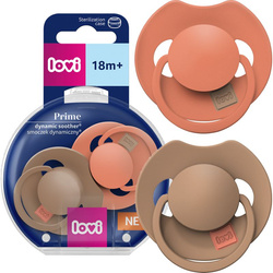 Smoczek silikonowy dynamiczny LOVI Prime 18m+ 2 szt.
