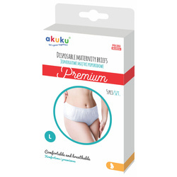 Akuku Jednorazowe majtki poporodowe PREMIUM L 5 szt.