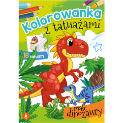 Wydawnictwo Skrzat Kolorowanka z tatuażami Małe dinozaury
